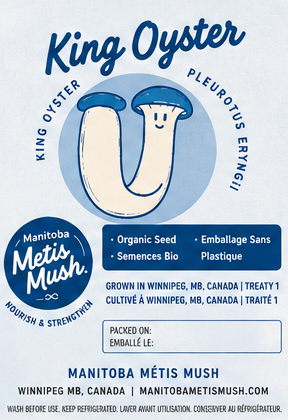 King Oyster product label