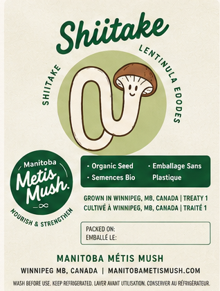 Shiitake product label